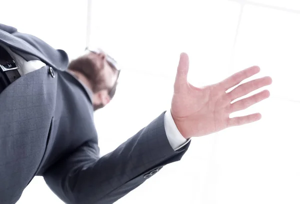 Two businessman shaking hands — Stock Photo, Image