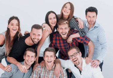 Gelecek vaat eden bir grup neşeli genç.
