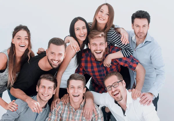 Cheerful group of promising young people — Stock Photo, Image