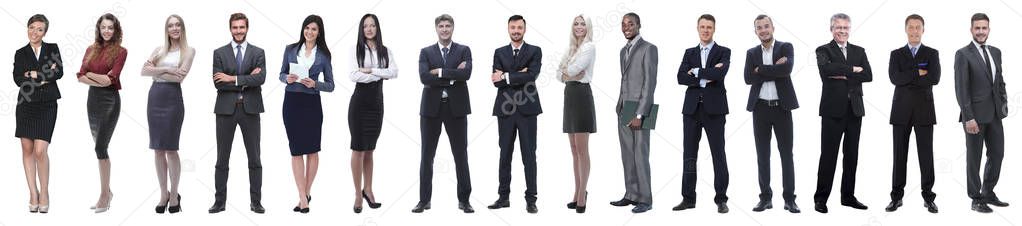 Young attractive business people - the elite business team