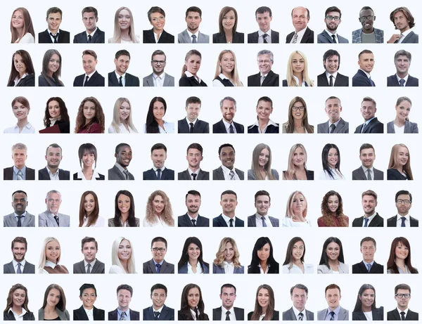 Potret sukses karyawan terisolasi pada putih — Stok Foto