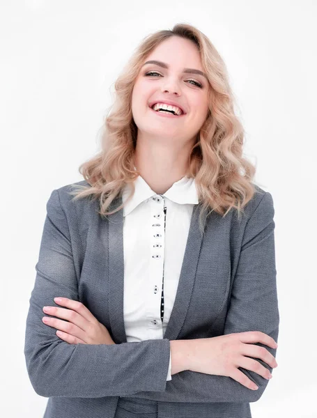 Retrato de uma mulher de negócios sorridente — Fotografia de Stock