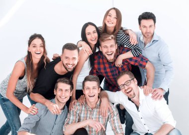 Gelecek vaat eden bir grup neşeli genç.