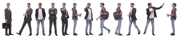 Collage panoramique d'un jeune homme prometteur — Photo