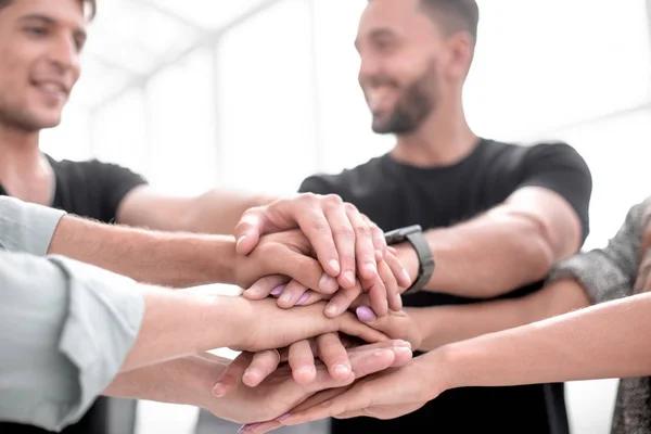 Se llama trabajo en equipo efectivo. — Foto de Stock