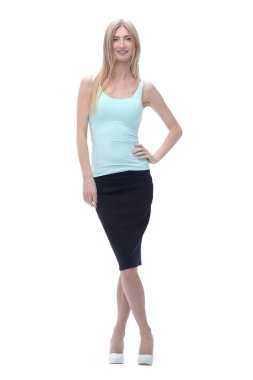 Omzunda ceketli yönetici iş kadını