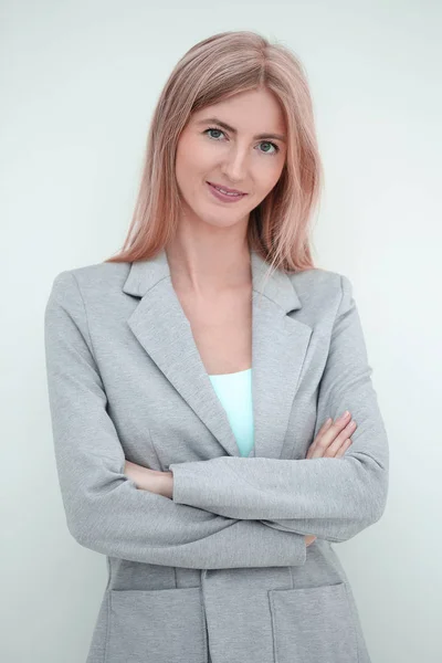 Executive Young Business Woman. isolerad på vitt — Stockfoto