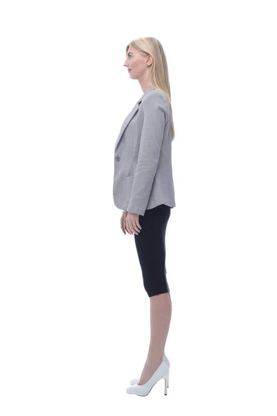 Erfolgreiche Geschäftsfrau. isoliert auf weißem Hintergrund — Stockfoto
