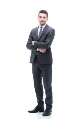 tam büyüme portre. modern bir iş adamı