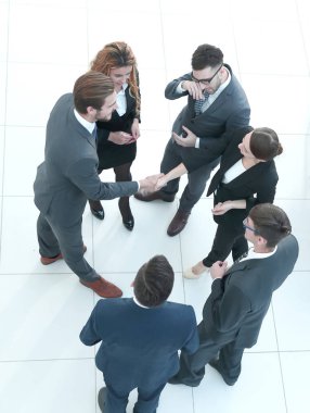 Ofiste konuşmak iş takım.