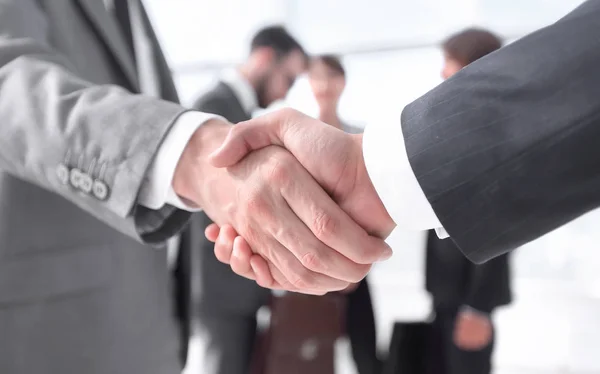 closeup.reliable handshake of business partners