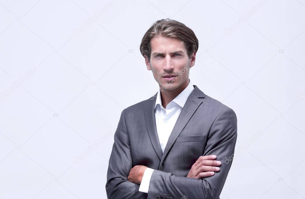portrait of a serious business man