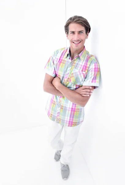 Hombre moderno exitoso. aislado en blanco — Foto de Stock