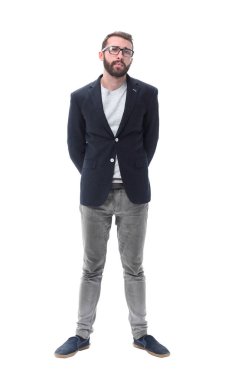 tam büyüme. modern bir iş adamının portresi.