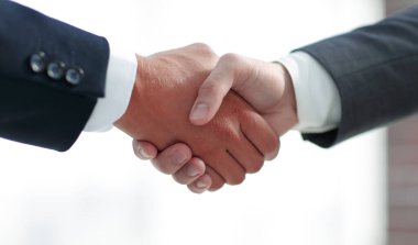 closeup.Handshake iş ortakları