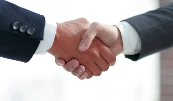Closeup.handshake obchodních partnerů — Stock fotografie