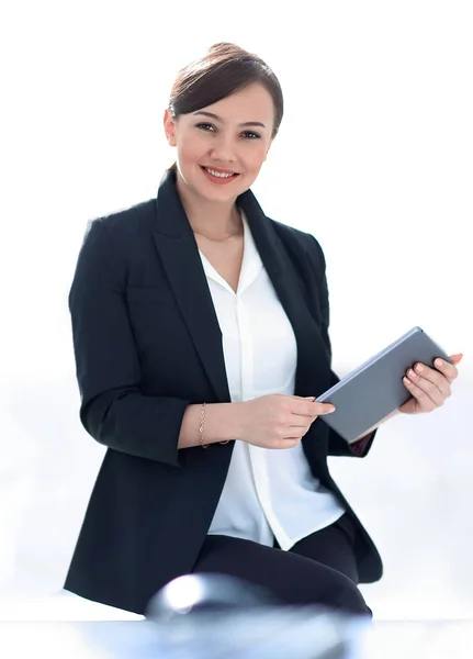 Closeup of a successful young business woman — Stock Photo, Image