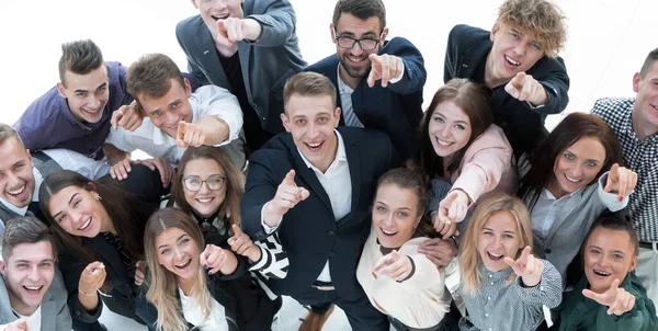 Group of young business people celebrating their success — Stock Photo, Image