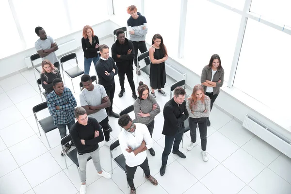 Close-up.portret van een vriendelijk business team. — Stockfoto