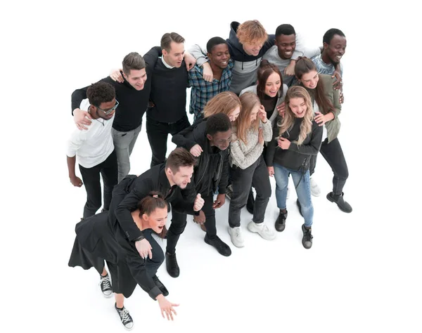 Grupo de jóvenes diversos mirando a la cámara — Foto de Stock