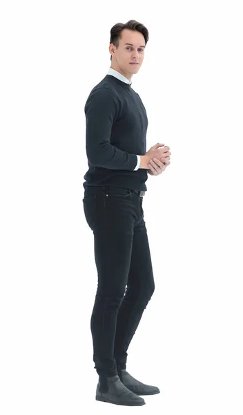 Full-length. elegant young man in casual clothes — Stock Photo, Image