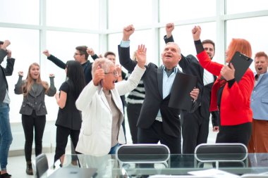 Başarılı iş ekibi. Bir grup iş adamı