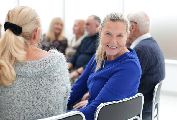 the long-awaited meeting of the elderly