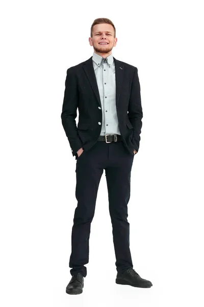 De larga duración. un joven con un traje de negocios. —  Fotos de Stock