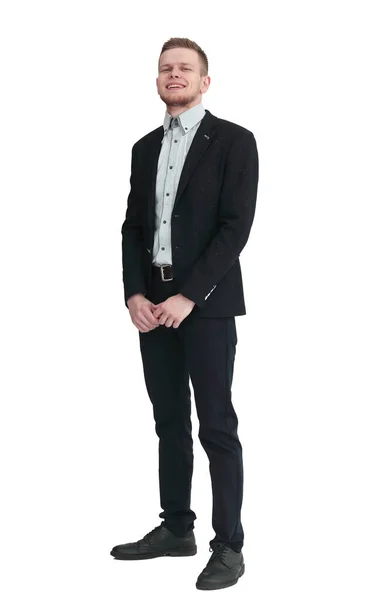 Full-length. a young man in a business suit. — Stock Photo, Image
