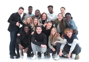 Bir grup güzel genç insan.