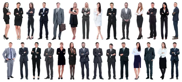 Uomini d'affari di successo isolati su sfondo bianco — Foto Stock