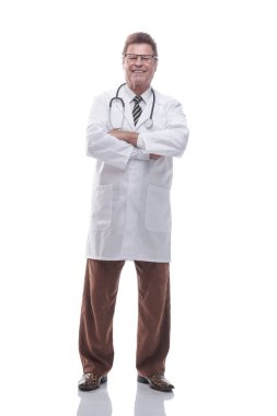 Tam gelişim. Steteskoplu dost bir terapist.