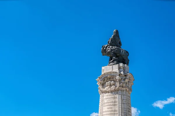 葡萄牙里斯本 2018年5月01日 Pombal 侯爵纪念碑在1755年地震后重建里斯本老城的总理在葡萄牙里斯本 — 图库照片
