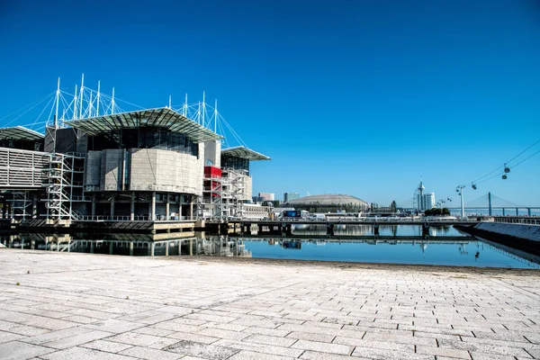 Lisboa Portugal Maio 2018 Vista Oceanário Lisboa Que Está Localizado — Fotografia de Stock