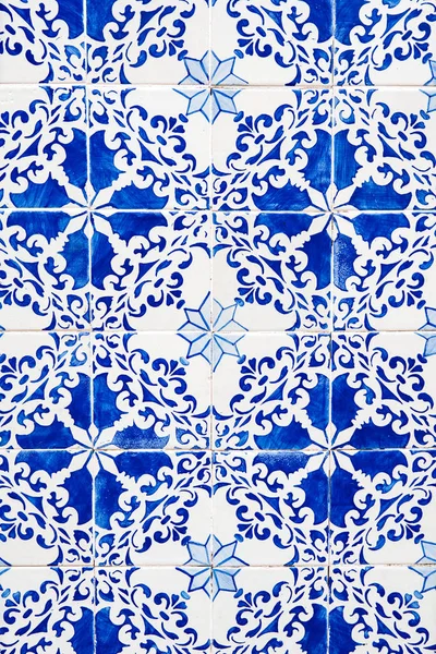 Detalle Los Azulejos Tradicionales Fachada Casa Antigua — Foto de Stock