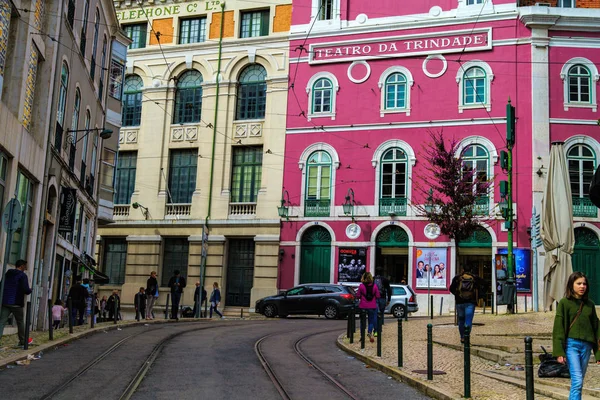Lissabon April 2018 Syn Smal Gata Stadens Historiska Centrum Lissabon — Stockfoto