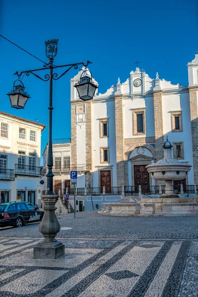 Evora 포르투갈 2018 Giraldo Evora 포르투갈의 역사적인 센터에서 — 스톡 사진