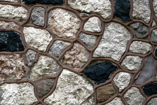 Modern Design Decorative Brown Stone Wall Background — Stock Photo, Image