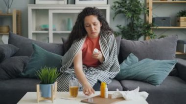 Camdan ilaç içen hasta kız sonra evde tek başına öksürük