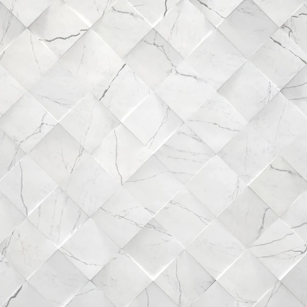 Tiled Fundo Mármore Branco Ilustração — Fotografia de Stock