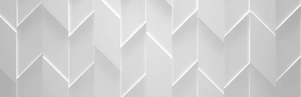 Witte brede futuristische achtergrond (website hoofd) (3D illustratie) — Stockfoto