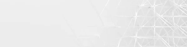 Breiter weißer stacheliger Hintergrund mit Kopierraum (Webstite-Kopf) (3D-Illustration)) — Stockfoto