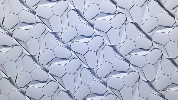 Sfondo geometrico astratto futuristico (Illustrazione 3D ) — Foto Stock