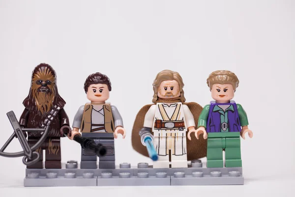 Rusya Mayıs 2018 Oluşturucu Lego Star Wars Çeşitli Mini Rakamları — Stok fotoğraf