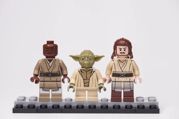 Russia Maio 2018 Construtor Lego Star Wars Várias Minifiguras Diferentes — Fotografia de Stock