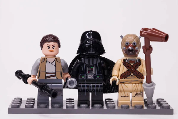 Rusya Mayıs 2018 Oluşturucu Lego Star Wars Çeşitli Mini Rakamları — Stok fotoğraf