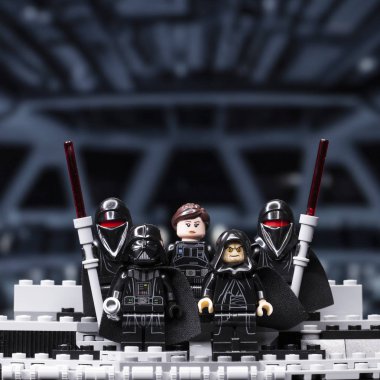 Rusya, 12 Nisan 2018. Oluşturucu Lego Star Wars. Bölüm IV, fırtına askerleri takım
