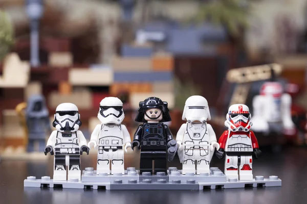 Rusia Abril 2018 Constructor Lego Star Wars Episodio Escuadrón Tropas — Foto de Stock