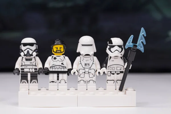 Rusia Mayo 2018 Constructor Lego Star Wars Mini Figuras Soldados —  Fotos de Stock