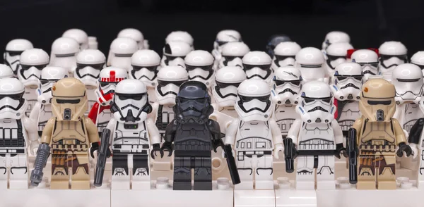 Russia May 2018 Constructor Lego Star Wars Mini Figures Soldiers — Stock Photo, Image